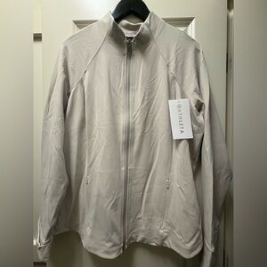 NWT Athleta Salutation Jacket cream bone 1X